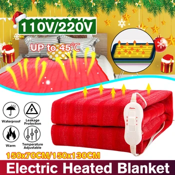 150x70cm 110V/220V Electric Blanket Heater Single Body Warmer Heated Blanket Thermostat Electric Heating Blanket for Winter
150x70cm 110V/220V Electric Blanket Heater Single Body Warmer Heated Blanket Thermostat Electric Heating Blanket for Winter