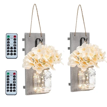 2pcs Outdoor Decor Wedding Decoration Lighting Retro LED Wooden Mason Jar Lantern Simulation Flower Wall String Flashlight
2pcs Outdoor Decor Wedding Decoration Lighting Retro LED Wooden Mason Jar Lantern Simulation Flower Wall String Flashlight