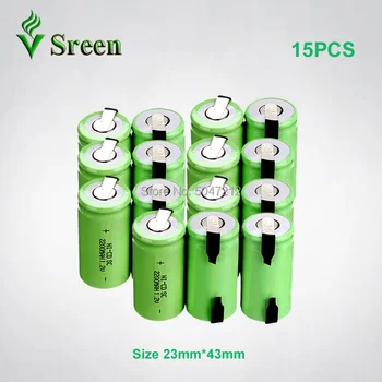 NI-CD SC 2000mAh 1.2V Electronic Battery Cell With Nickel Sheet DIY to Subc Rechargeable Accumulator Rechargeable Battery Packs
NI-CD SC 2000mAh 1.2V Electronic Battery Cell With Nickel Sheet DIY to Subc Rechargeable Accumulator Rechargeable Battery Packs