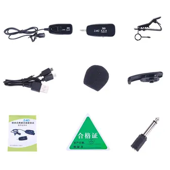 2.4G lavalier wireless microphone mobile phone live SLR camera audio instrument lavalier with sound amplification microphone
2.4G lavalier wireless microphone mobile phone live SLR camera audio instrument lavalier with sound amplification microphone