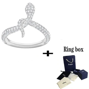 SWA Summer New Full Diamond Snake Ring Fashion Crystal Ms. Jewelry LESLIE Ring Send Girlfriend Romantic Valentine's Day Gift
SWA Summer New Full Diamond Snake Ring Fashion Crystal Ms. Jewelry LESLIE Ring Send Girlfriend Romantic Valentine's Day Gift