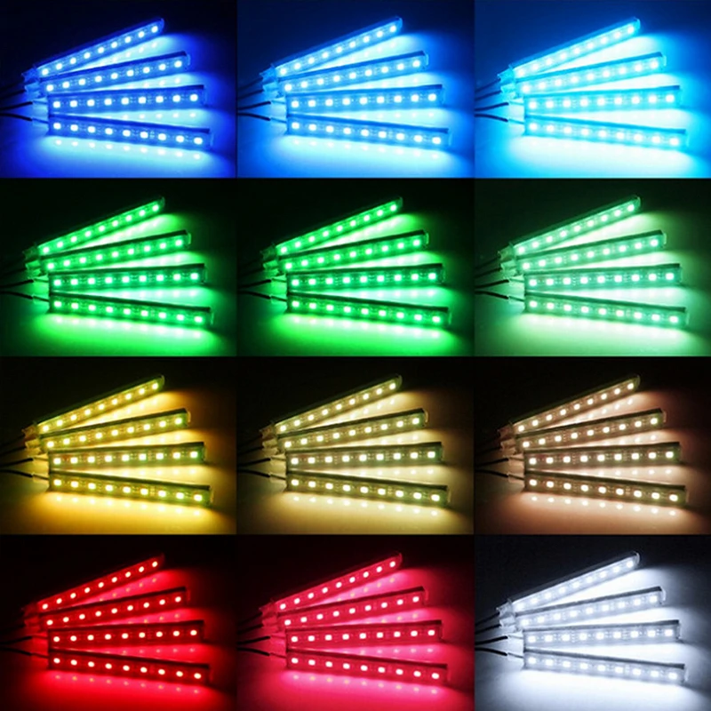 RGB LED Strip Light Kit Wireless Music Control Car Automatic Controller 7 color For Atmosphere Lamp Kit Fog Lamp with Remote
RGB LED Strip Light Kit Wireless Music Control Car Automatic Controller 7 color For Atmosphere Lamp Kit Fog Lamp with Remote