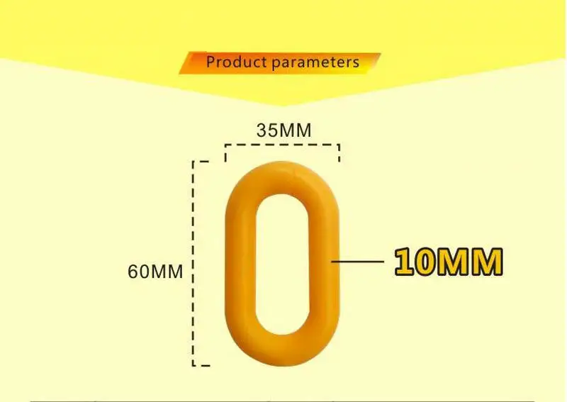 Plastic Warning Chain Road Warning Block Barrier Plastic Chain For Traffic Crowd Parking Control Dock Plastic Chain (9)