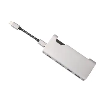 7-in-1 USB Hub Type C to HDMI USB3.0 RJ45 Power Adapter for MacBook Pro Air Samsung Dex S8/S9 Huawei P20 Pro usb c Splitter HUB
7-in-1 USB Hub Type C to HDMI USB3.0 RJ45 Power Adapter for MacBook Pro Air Samsung Dex S8/S9 Huawei P20 Pro usb c Splitter HUB