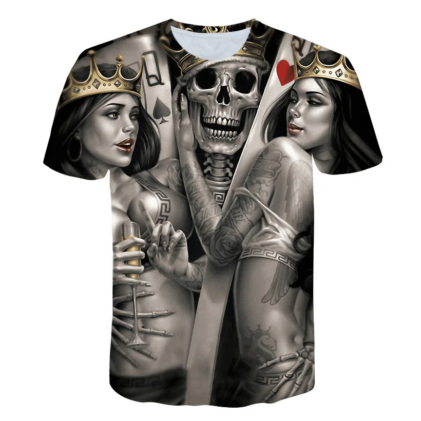 Skull T Shirt Men Black Tshirt Funny Punk Rock Clothes 3D Print T-shirt Hip Hop Mens Clothing Summer Streetwear Casual Tops
Skull T Shirt Men Black Tshirt Funny Punk Rock Clothes 3D Print T-shirt Hip Hop Mens Clothing Summer Streetwear Casual Tops