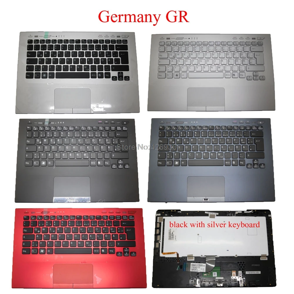 Laptop Palmrest Germany GR Keyboard For SONY For VAIO VPC-SA VPCSA Series backlit&touchpad red gray black silver upper case new
Laptop Palmrest Germany GR Keyboard For SONY For VAIO VPC-SA VPCSA Series backlit&touchpad red gray black silver upper case new