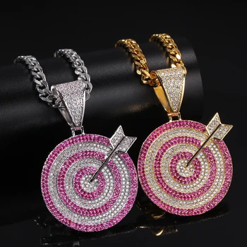 Hip Hop Iced Out Personality Dart Pendants Men & Women Gift Necklace Bling AAA Micro Pave Zircon Necklace Fashion Rapper Jewelry
Hip Hop Iced Out Personality Dart Pendants Men & Women Gift Necklace Bling AAA Micro Pave Zircon Necklace Fashion Rapper Jewelry