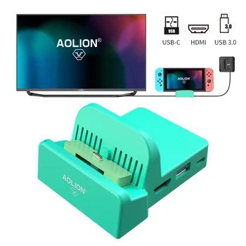 Portable Cooling Heat Dissipation Type C TV Dock Base Support 4K Video USB 3.0 HDMI Output Dock Station for Nintend Switch Host
Portable Cooling Heat Dissipation Type C TV Dock Base Support 4K Video USB 3.0 HDMI Output Dock Station for Nintend Switch Host
