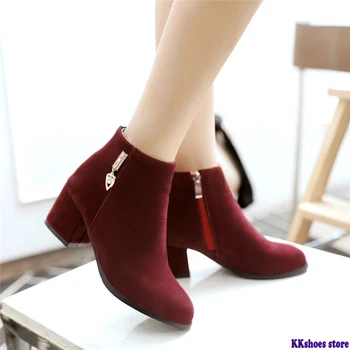 Plus size 32-45 Zip up chelsea boots casual square med heels add fur ankle boots women shoes woman winter
Plus size 32-45 Zip up chelsea boots casual square med heels add fur ankle boots women shoes woman winter