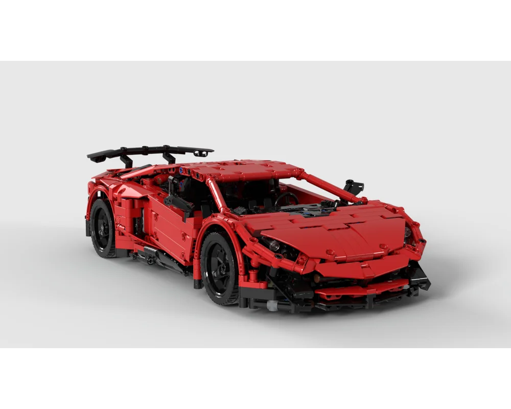 MOC 34645 MOC 34645 Lamborghini Aventador SV Remote Controlled by Lego Bee with 1697 pieces