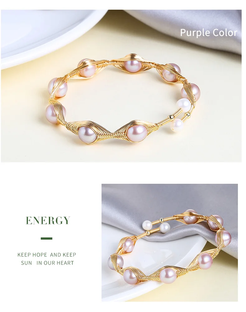 JD Elegant Design Natural Freshwater Pearl Bangle & Bracelet For Women Wife Wedding Handmade Adjustable Jewellery Monther Gifts JD Elegant Design Natural Freshwater Pearl Bangle & Bracelet For Women Wife Wedding Handmade Adjustable Jewellery Monther Gifts
