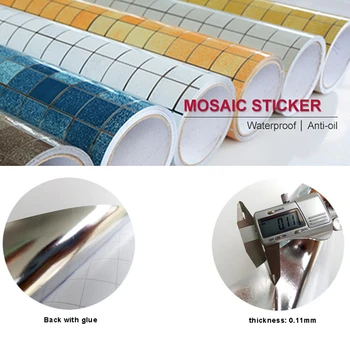 3m /5m Heat Transfer Wallpaper Sticker Kitchen Anti-oil Self Adhesive Wallpaper Mosaic Aluminum Foil Wall Stickers Home Decor
3m /5m Heat Transfer Wallpaper Sticker Kitchen Anti-oil Self Adhesive Wallpaper Mosaic Aluminum Foil Wall Stickers Home Decor