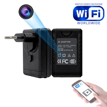 

AC Adaptor Wi-Fi IP Security Camera Home Mini Camera HD 1080P DVR IR Night Vision Hotspot and P2P view in Phone