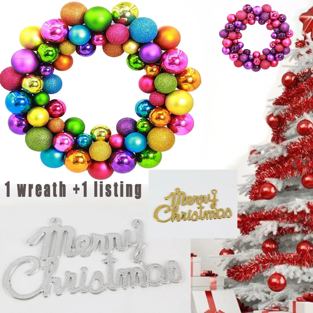 wreath xmas door hanging wreath wall ornament garland decoration