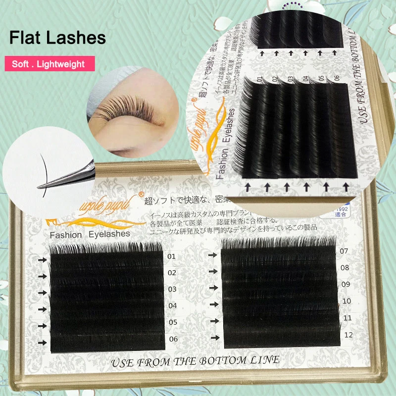 Matte Flat Eyelash Extension Light Weight Professionals Ellipse Flat Lash Split Tip profession Soft Silk Flat Lashes C/D Curl
Matte Flat Eyelash Extension Light Weight Professionals Ellipse Flat Lash Split Tip profession Soft Silk Flat Lashes C/D Curl
