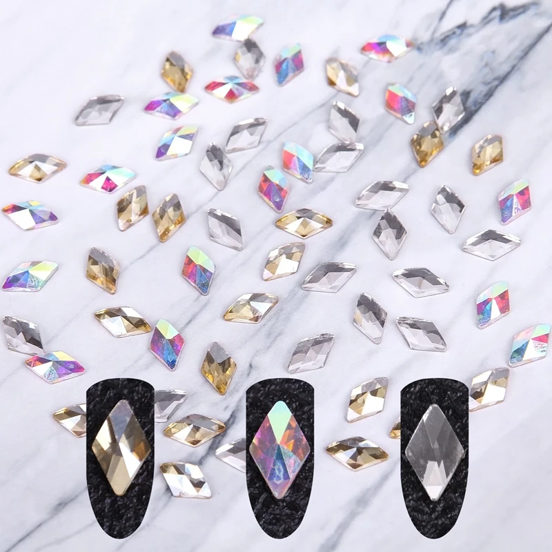20pcs 3D Glass Crystals Nail Rhinestones Rhombus Glitter Jewelry DIY Gems Nail Art Decorations Manicure Shiny Stones Strass
20pcs 3D Glass Crystals Nail Rhinestones Rhombus Glitter Jewelry DIY Gems Nail Art Decorations Manicure Shiny Stones Strass