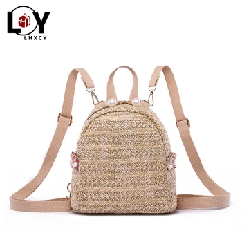 Summer Bohemian Braided Pearls Rattan Bag Backpacks For Women Beach Bag Travel Shoulder Bags Leisure Luxury Backpacks For School
Summer Bohemian Braided Pearls Rattan Bag Backpacks For Women Beach Bag Travel Shoulder Bags Leisure Luxury Backpacks For School