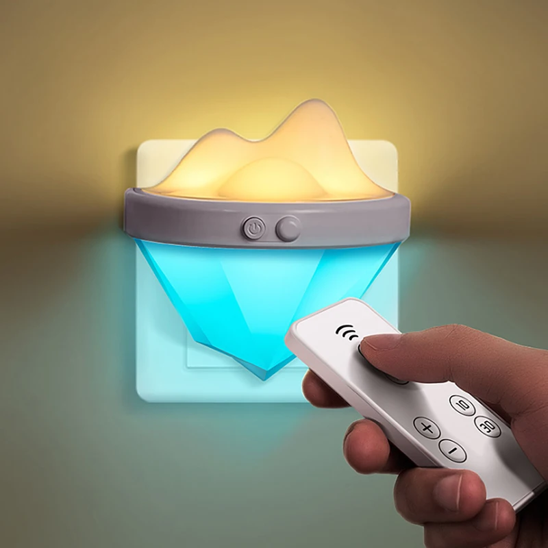 Iceberg Night Light Bedside Corridor Bedroom Timer Switch Energy-saving Socket Infrared Remote Control Lamp
Iceberg Night Light Bedside Corridor Bedroom Timer Switch Energy-saving Socket Infrared Remote Control Lamp