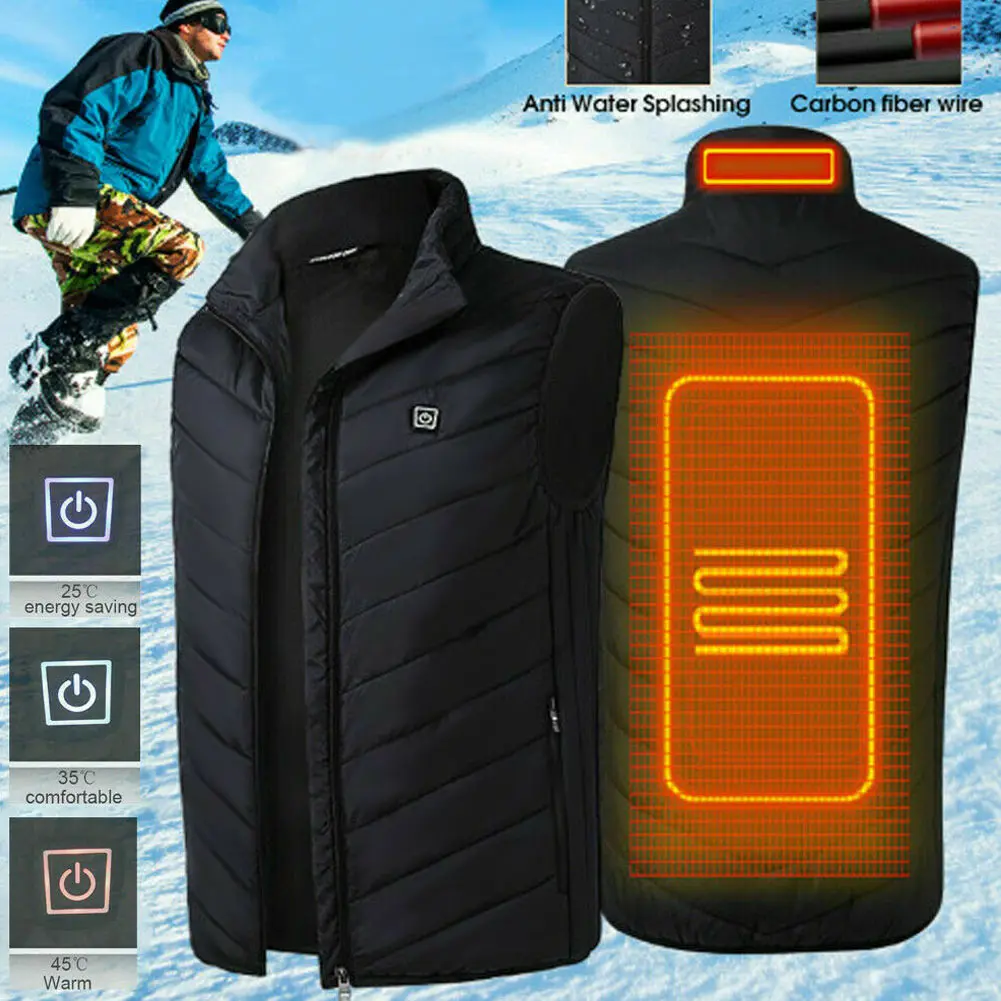 Hot Unisex Electric Heated Vest USB Thermal Heat Pad Winter Warm Warmer Tops CGU 88
Hot Unisex Electric Heated Vest USB Thermal Heat Pad Winter Warm Warmer Tops CGU 88
