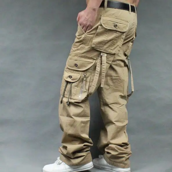 Seasons Cargo Pants Loose Men's Cotton Pocket Baggy Trousers Casual overall Spring Autumn Straight Mens Bottoms Big Size
Seasons Cargo Pants Loose Men's Cotton Pocket Baggy Trousers Casual overall Spring Autumn Straight Mens Bottoms Big Size