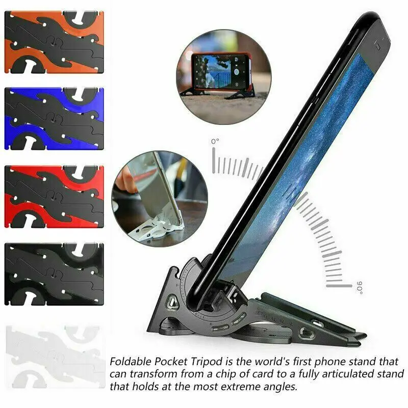 Universal Adjustable Portable Foldable Rotation Triangle Card Type Stable Pocket Tripod Desktop Stander For Mobile Phone Holder
Universal Adjustable Portable Foldable Rotation Triangle Card Type Stable Pocket Tripod Desktop Stander For Mobile Phone Holder