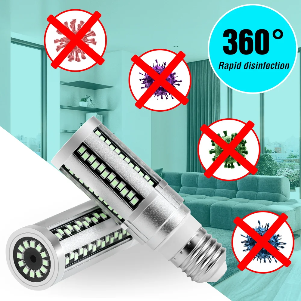 E27 UV 110V LED Bactericidal Lamp 220V LED UVC Sterilization Light Timing Remote Corn Bulb 15W 20W Germicidal Desinfection Light
E27 UV 110V LED Bactericidal Lamp 220V LED UVC Sterilization Light Timing Remote Corn Bulb 15W 20W Germicidal Desinfection Light