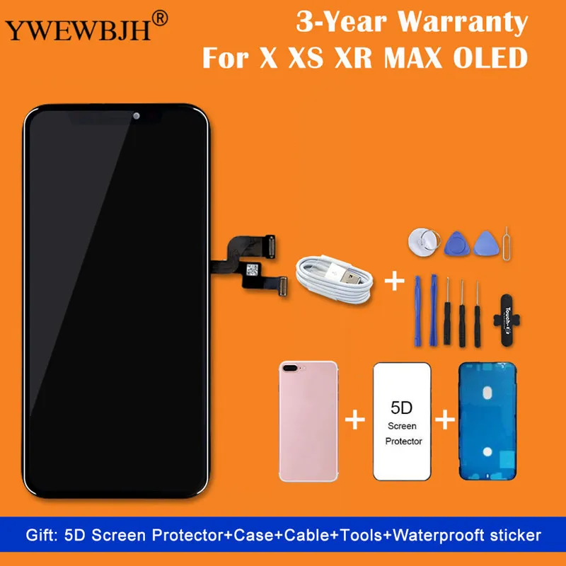 Жк дисплей класса AAA + OEM для iPhone X S Max XR Tianma AMOLED сенсорный жк экран с дигитайзером