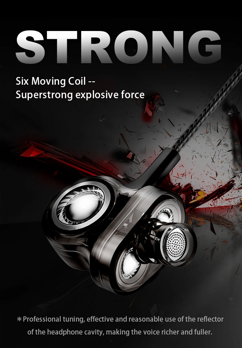 2020 Six-moving-ring in earphone heavy subwoofer mobile phone computer general cable noise reduction line control for pc phone
2020 Six-moving-ring in earphone heavy subwoofer mobile phone computer general cable noise reduction line control for pc phone