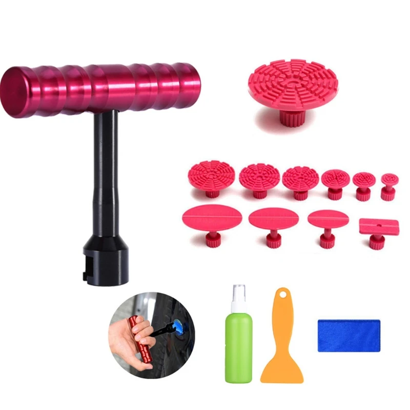 T shape Dent Puller Car Auto Body Repair Suction Cup Slide Tool Sheet Suction Cup Car Repair Tools Kits with 10pc Tabs
T shape Dent Puller Car Auto Body Repair Suction Cup Slide Tool Sheet Suction Cup Car Repair Tools Kits with 10pc Tabs