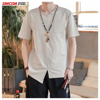 Sinicism Store 2020 Men Cotton Linen Casual TShirts Men's 5XL Summer Tees Loose TShirts Male Vintage Chinese Style Oversize Tops
Sinicism Store 2020 Men Cotton Linen Casual TShirts Men's 5XL Summer Tees Loose TShirts Male Vintage Chinese Style Oversize Tops