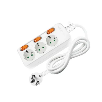 Network Filter EU Plug Power supply Socket Switch Power Board Electrical Extension Cord Surge Protector for Home Office
Network Filter EU Plug Power supply Socket Switch Power Board Electrical Extension Cord Surge Protector for Home Office