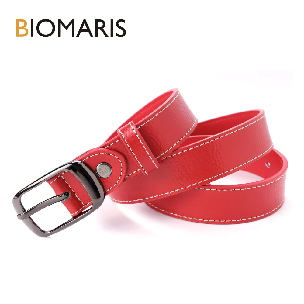 BIOMARIS Square Buckle Women Cowhide Belt Simple Vintage Students Adjust Fashion Casual Cummerbunds Luxury Designer Waist Band
BIOMARIS Square Buckle Women Cowhide Belt Simple Vintage Students Adjust Fashion Casual Cummerbunds Luxury Designer Waist Band