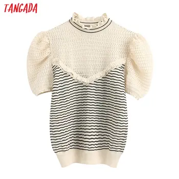 Tangada korea chic women ruffles sweater short sleeve summer vintage ladies knitted jumper tops BE343
Tangada korea chic women ruffles sweater short sleeve summer vintage ladies knitted jumper tops BE343