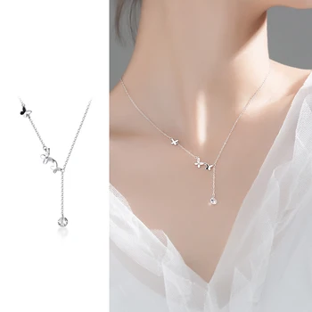 Mocanie Dancing Butterfly Water Drop Shape Tassel Pendant for Women Authentic 925 Sterling Silver Chokers Necklace Fine Jewelry
Mocanie Dancing Butterfly Water Drop Shape Tassel Pendant for Women Authentic 925 Sterling Silver Chokers Necklace Fine Jewelry