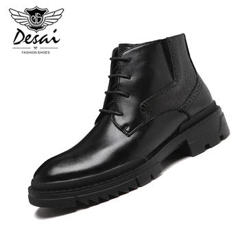 Men's New Spring Autumn Business Dress Boots High Quality Casual Shoes Men Lace-up High-top Shoes Mens British Boots Wholesale
Men's New Spring Autumn Business Dress Boots High Quality Casual Shoes Men Lace-up High-top Shoes Mens British Boots Wholesale