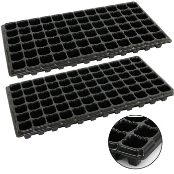 10PCS 72 Hole PVC Seedling Tray Porous Thickening Seedling Tray For Agriculture Gardening Use(Black) 54x28x5 cm
10PCS 72 Hole PVC Seedling Tray Porous Thickening Seedling Tray For Agriculture Gardening Use(Black) 54x28x5 cm