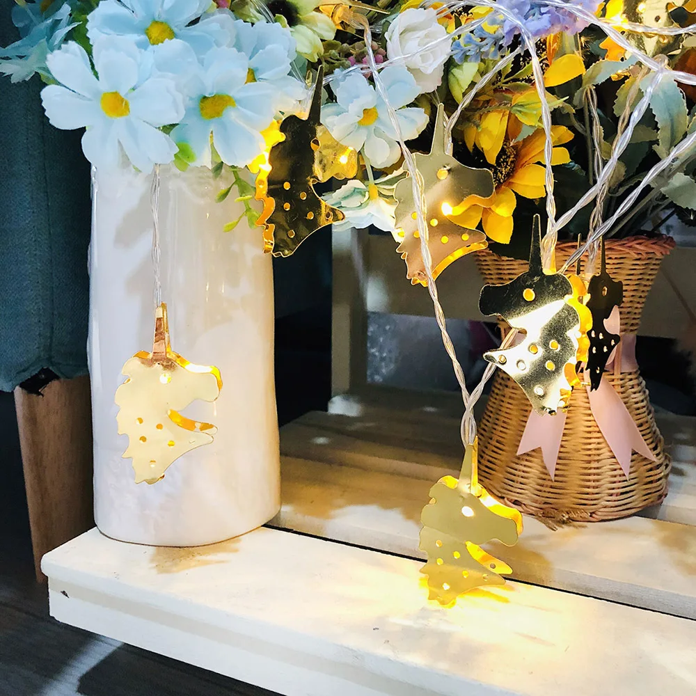 10 LED Metal Two-sided Unicorn LED Modeling Decorative Lights String Housing Festival Props Night Lights
10 LED Metal Two-sided Unicorn LED Modeling Decorative Lights String Housing Festival Props Night Lights