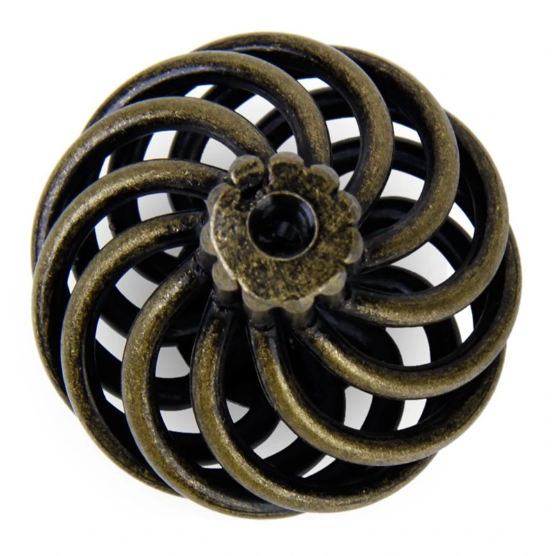 8 x Spiral Cage Design Vintage Kitchen Cabinet Cupboard Handles Knobs 34mm---Antique brass
8 x Spiral Cage Design Vintage Kitchen Cabinet Cupboard Handles Knobs 34mm---Antique brass