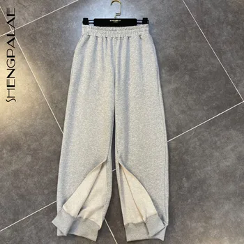 SHENGPALAE 2020 New Summer Fashion Tide Casual Loose Patchwork Solid Side Fork Elastic Waist Wide Leg Long Pants Women SB797
SHENGPALAE 2020 New Summer Fashion Tide Casual Loose Patchwork Solid Side Fork Elastic Waist Wide Leg Long Pants Women SB797