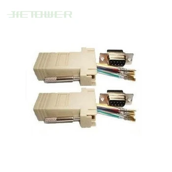 RJ45 Female to DB9 RS232 Male com port Modular Adapter EXTENDER New for DIY 300pcs/lot
RJ45 Female to DB9 RS232 Male com port Modular Adapter EXTENDER New for DIY 300pcs/lot