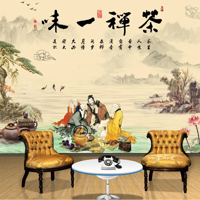 Chinese Style Classical Large Mural Chinese-style Zen Tea Blindly Tea Culture Teahouse Decoration Background Wallpaper
Chinese Style Classical Large Mural Chinese-style Zen Tea Blindly Tea Culture Teahouse Decoration Background Wallpaper