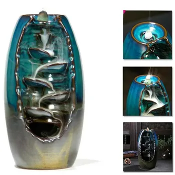 Ceramic Backflow Incense Burner Waterfall Ceramic Back Flow Incense Holder Home Decor Reflux Incense Burner
Ceramic Backflow Incense Burner Waterfall Ceramic Back Flow Incense Holder Home Decor Reflux Incense Burner