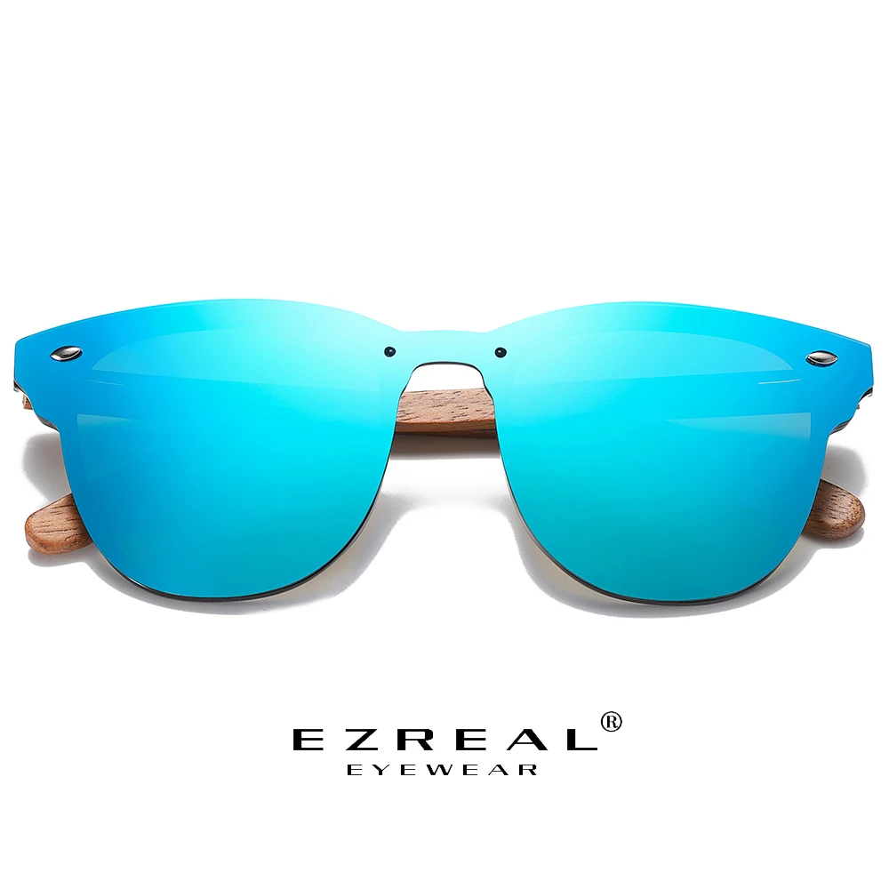 EZREAL Walnut Wooden Polarized Men's Sunglasses Women Retro Rimless Color Mirror Lens Sun Glasses Handmade Driving Eyewear
EZREAL Walnut Wooden Polarized Men's Sunglasses Women Retro Rimless Color Mirror Lens Sun Glasses Handmade Driving Eyewear