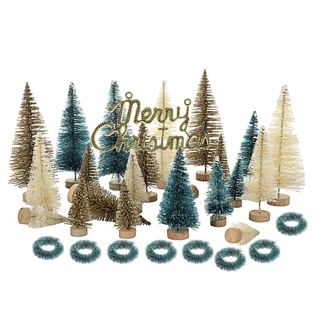 24/48 pcs DIY Christmas Tree Small Pine Tree Mini Trees Placed In The Desktop Home Decor Christmas Decoration Kids Gift
24/48 pcs DIY Christmas Tree Small Pine Tree Mini Trees Placed In The Desktop Home Decor Christmas Decoration Kids Gift