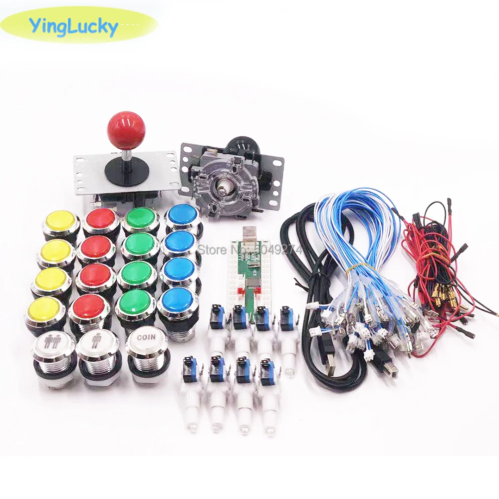 Zero Delay Arcade cabinet DIY kit for 5V led push button ZIPPY Joystick 1 & 2 player COIN START button USB to PC /Raspberry Pi
Zero Delay Arcade cabinet DIY kit for 5V led push button ZIPPY Joystick 1 & 2 player COIN START button USB to PC /Raspberry Pi