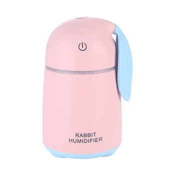 Cute Rabbit Humidifier 170ML Ultrasonic Car Air Humidifier Mini USB Aroma Diffuser With 7 Color LED Light
Cute Rabbit Humidifier 170ML Ultrasonic Car Air Humidifier Mini USB Aroma Diffuser With 7 Color LED Light