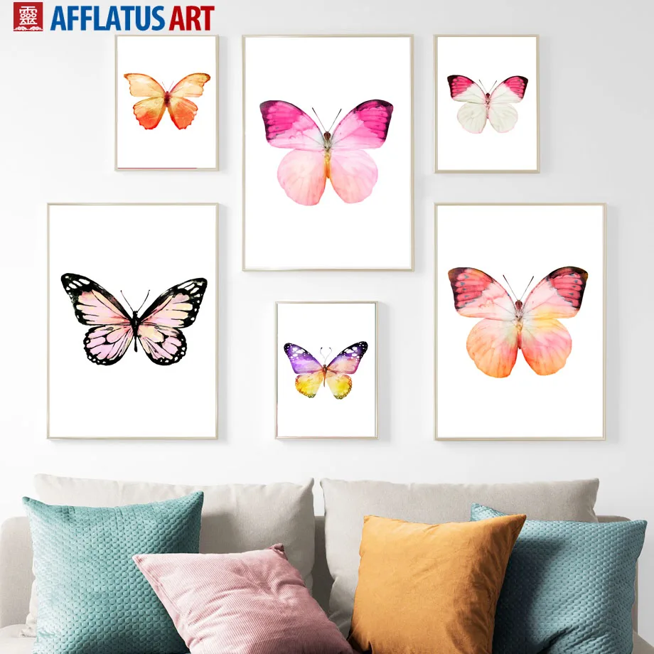 Colorful Butterfly Animal Wall Art Canvas Painting Nordic Posters And Prints Watercolor Wall Pictures For Living Room Home Decor
Colorful Butterfly Animal Wall Art Canvas Painting Nordic Posters And Prints Watercolor Wall Pictures For Living Room Home Decor