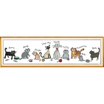 Everlasting love Christmas The kitten party Ecological cotton Chinese cross stitch kits counted stamped store sales promotion
Everlasting love Christmas The kitten party Ecological cotton Chinese cross stitch kits counted stamped store sales promotion