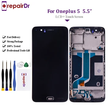5Pcs/Lot For Oneplus 5 LCD display + Touch Screen Digitizer Assembly Replacement 5.5'' For One Plus Five Lcd Screen With Frame
5Pcs/Lot For Oneplus 5 LCD display + Touch Screen Digitizer Assembly Replacement 5.5'' For One Plus Five Lcd Screen With Frame