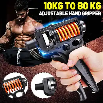 10KG-50KG Hand Grip Strengthener Trainer Hand Power Exerciser Gripper Gym Power Fitness Hand Exercise Grip Adjustable Wrist Grip
10KG-50KG Hand Grip Strengthener Trainer Hand Power Exerciser Gripper Gym Power Fitness Hand Exercise Grip Adjustable Wrist Grip